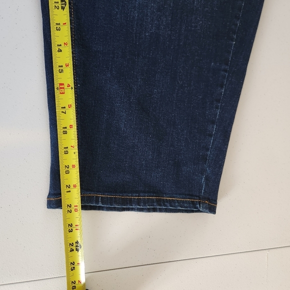 Penningtons Curvy Fit Denim Capri Dark Wash Jeans d/C Plus Size 22 New Summer - Picture 9 of 10